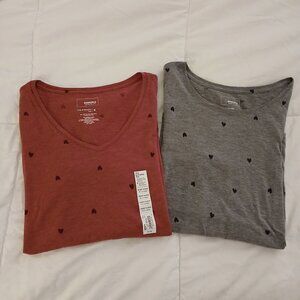 Sonoma Valentine's Day Heart Print Short Sleeve T-Shirts